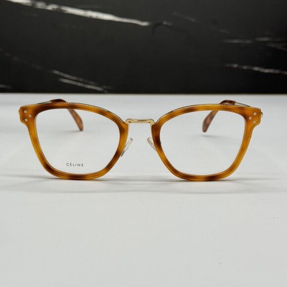 NEW CL50002U 055 CELINE EYEGLASSES WOMEN LIGHT HAVANA EYEWEAR CELINE CL 50002U - Picture 3 of 12